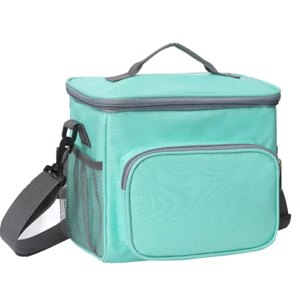 Wholesale portable lunch bag large capacity insulation cold storage bag multi-color optional meal delivery cooler bag - Image 5