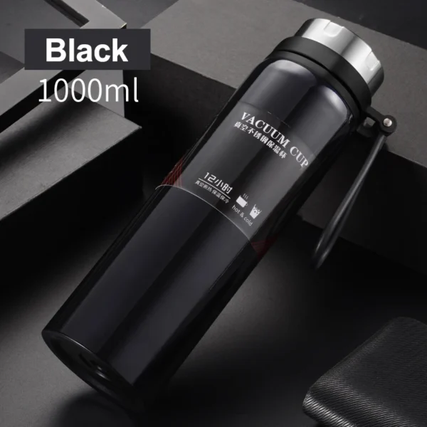 [JT-FL1000]Portable 1000ml business double walled thermal cup coffee vaccum office tea large capacity thermos - Image 2