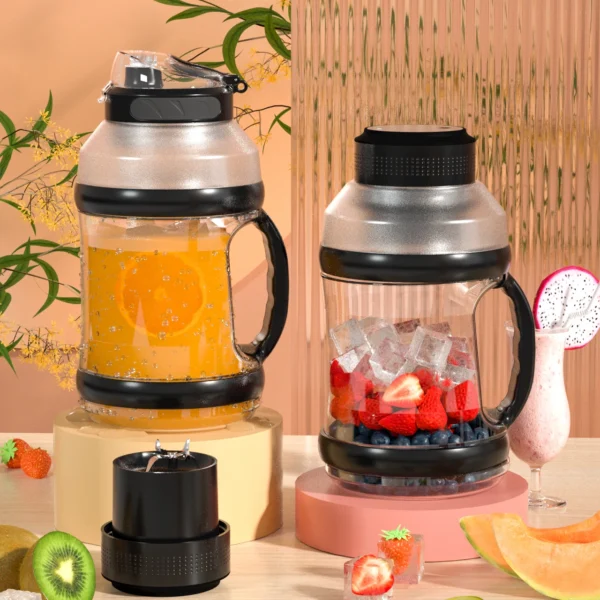 2023 Factory Design 2000ml large capacity electric rechargeable portable juice blender protein blender - Image 6