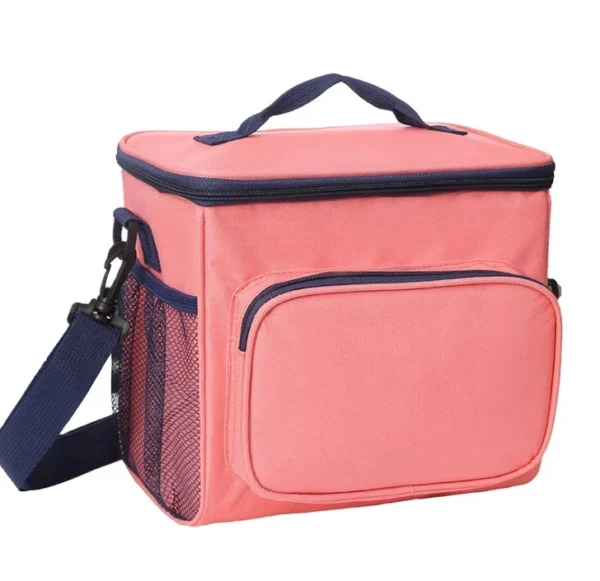 Wholesale portable lunch bag large capacity insulation cold storage bag multi-color optional meal delivery cooler bag - Image 6