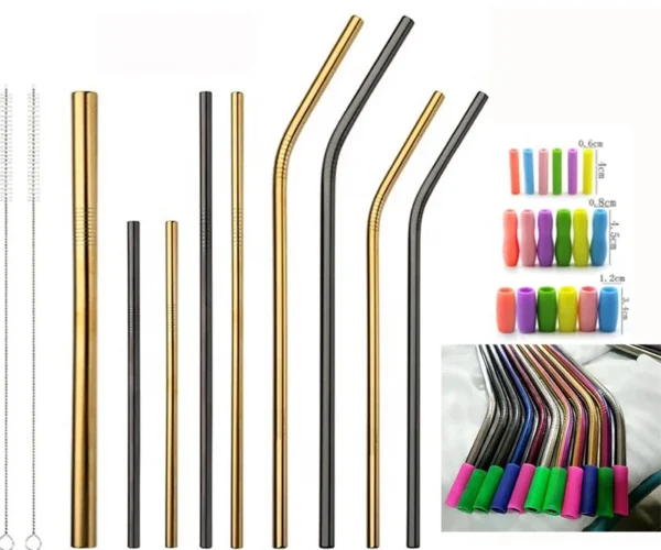 6mm 8mm 12mm bubble tea drinking 304 stainless steel straw whosale with custom color - Image 5